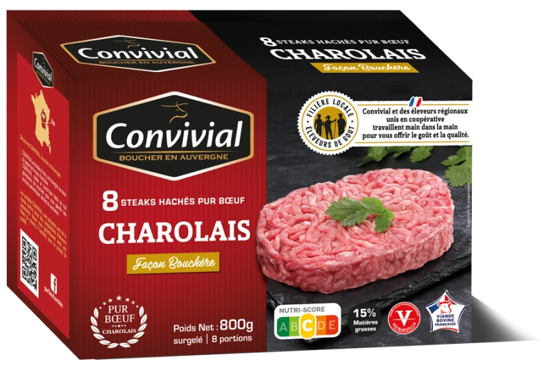 Steak Hach&eacute; Charolais fa&ccedil;on bouch&egrave;re